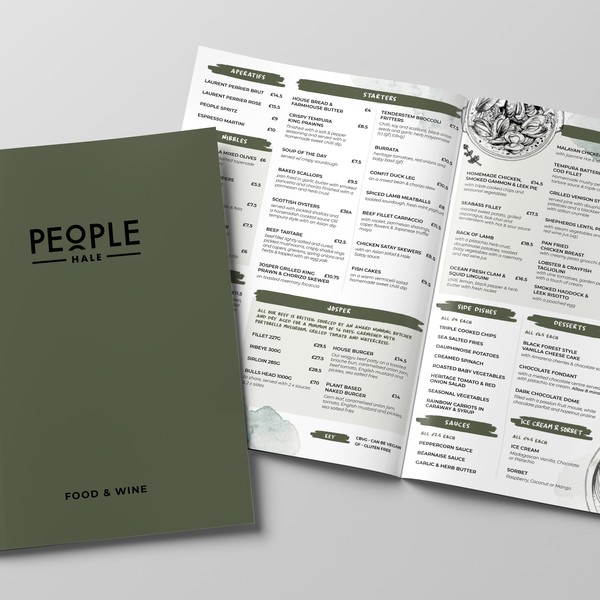 Bespoke Menu Design
