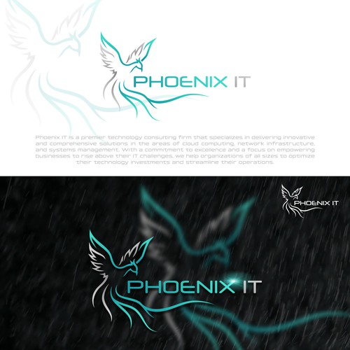 Business logo for consulting company Phoenix IT Réalisé par jialing001