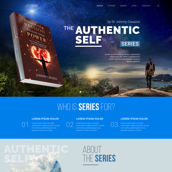 Design by Alex Klochko titled "Web concept for Books landing"