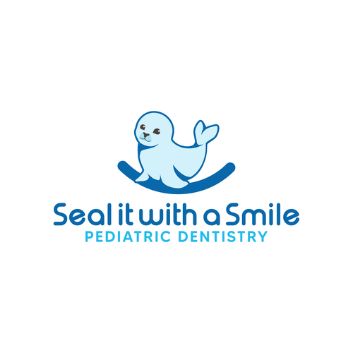 Modern and fun seal logo & branding package for new pediatric dentist! Diseño de Mumung