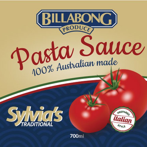 Create a label for a Authenic Italian pasta sauce Design by vino_design