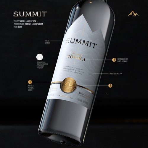 Luxury Vodka label/packaging Design by Renata_Costa