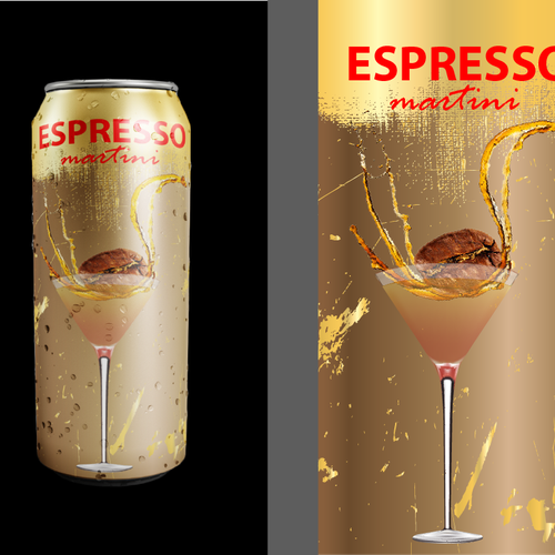 Logo / Product Design for new Espresso Martini beverage Design by morgan marinoni