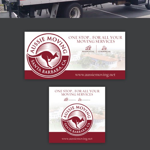 Design Classic Moving Truck artwork for a Santa Barbara Moving Co. Design by Sketch Media™