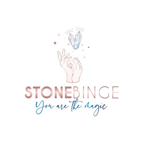 Crystal Shop logo 🔮💎🌙✨ - guaranteed prize! Design by Grapehic