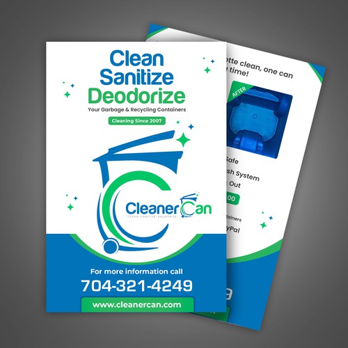 Design a Promotional Flyer for Our Trash Can Cleaning Business Design by Artist@Joy Dey