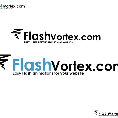 FlashVortex.com logo Design von Golek Upo.