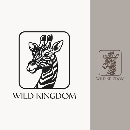 Design a logo for my artwork inspired by exotic animals! “Wild Kingdom Art” Design by olgood