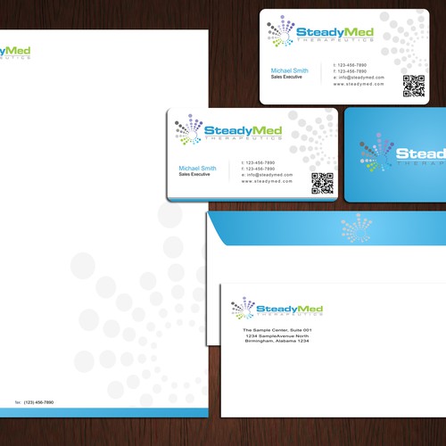 stationery for SteadyMed Therapeutics Design by Jenzelei™