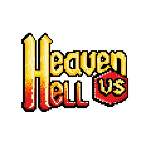 game logo: heaven vs hell Design by EduardC.