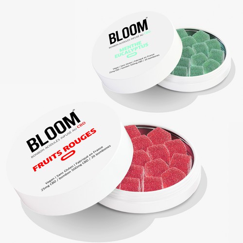 BLOOM CBD Gummies need his new packaging Design by Loren Meza