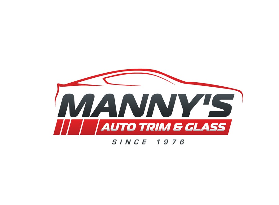 logo for MANNY'S AUTO TRIM & GLASS Logo design contest