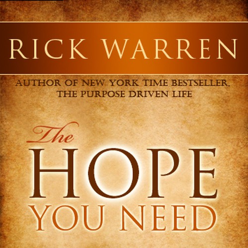 Design Rick Warren's New Book Cover Design por Endrias