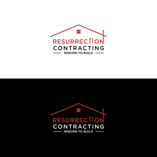 "Reborn To Build" construction company logo. Design by al wahhab @