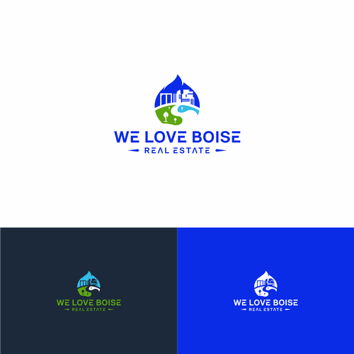 Logo creation capturing quality of life and moving to Boise, ID w/outdoors and downtown components Design by pecellele pencil