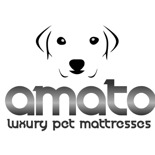 AMATO modern/luxury dog bed logo Design by Tronton