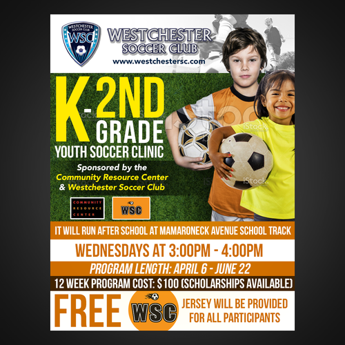 youth soccer flyer