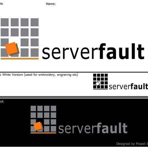 logo for serverfault.com Diseño de Powell Studios