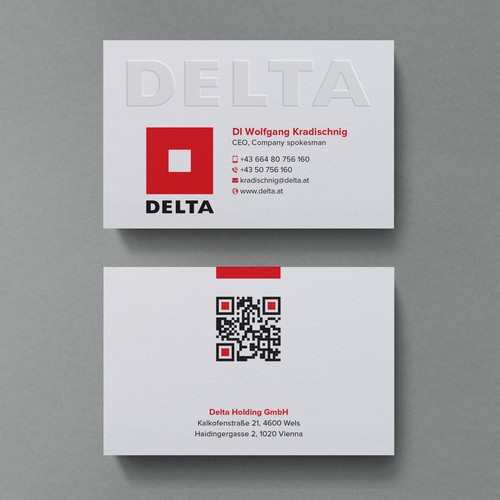 DELTA Business Card Relaunch Design by Birendra Chandra Das