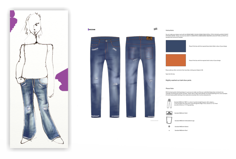 Design your own pair of jeans! Other Graphic Design contest