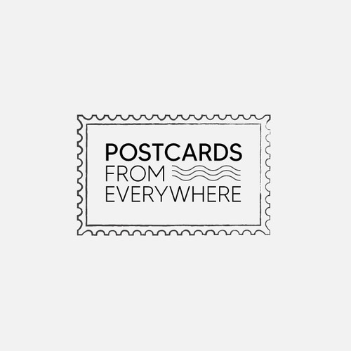 Postcards from Everywhere Logo Design by Taslima Karim