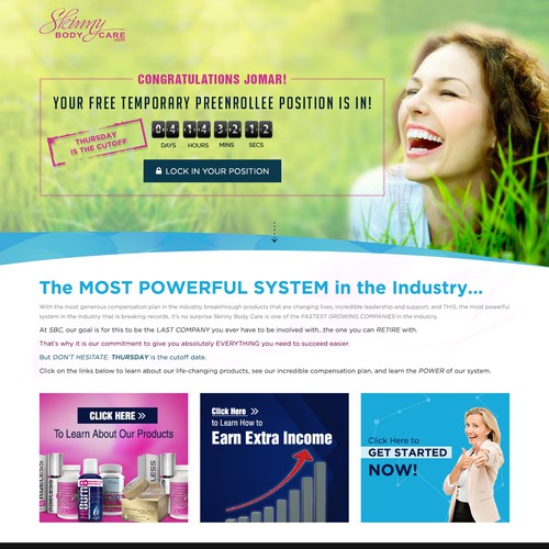 *** GUARANTEED PRIZE *** - New Website Template for MLM Company - NEW! Design by Jasmin_A