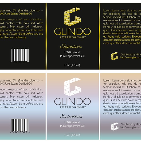 Create two awesome capturing labels and logos.