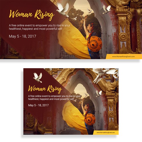 Woman Rising Banner An Online Event To Empower Women Banner
