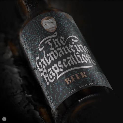 "The Gallivanting Rapscallion" beer bottle label... Diseño de Lasko