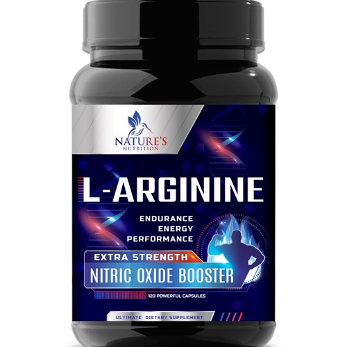 Powerful L-Arginine Capsules Design Needed for Nature's Nutrition Design réalisé par Wfemme