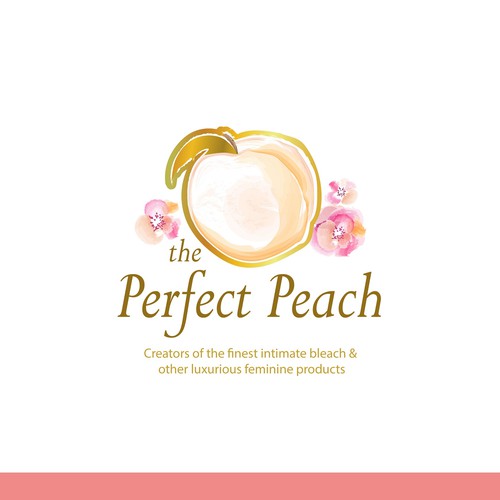 The Perfect Peach! Peach Bleach Logo Design by A_S_design