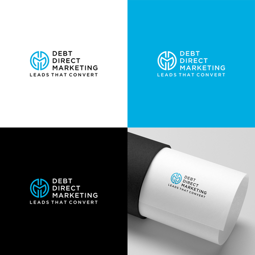 Sharp, Cutting Edge Lead Gen Logo Design por HS . studio