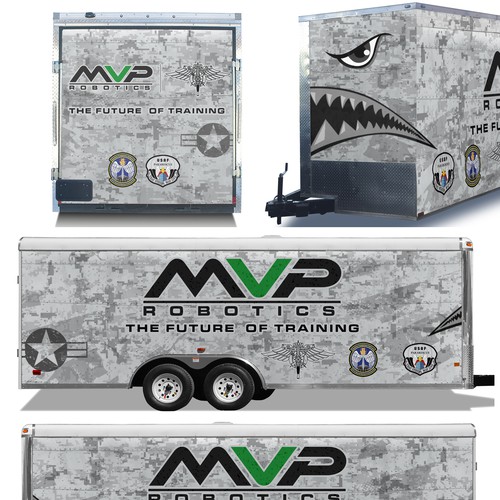DESIGN A TRAILER WRAP FOR MILITARY ROBOTS - MVP ROBOTICS Design by ssrihayak
