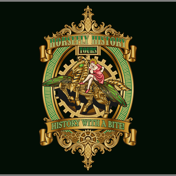 Design by Herro™ titled "horsefly history tours"