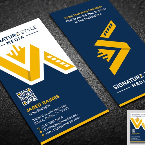 Design the Perfect Signature Style Business Card for my Video Production Company Design by prosenjit_P