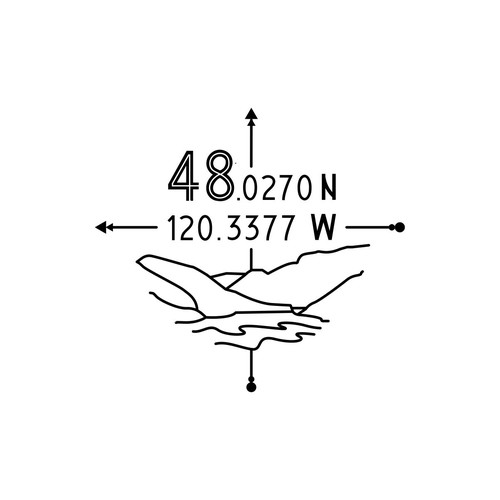 Longitude & Latitude Tattoo Design Contest Design by Athar82