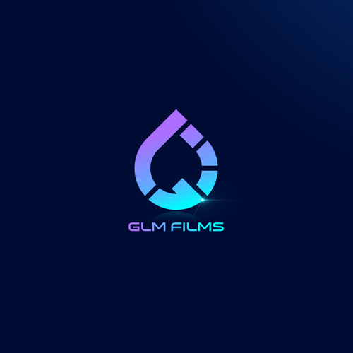 "GLM Films" winning Logo design