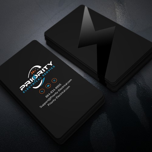 Mind Blowing Business Card for an Electrician Design by Xclusive16