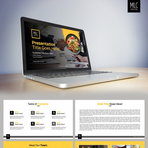 PowerPoint template contest entry by Wisden