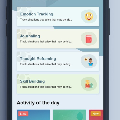 Mental Health App needs fresh design ideas Design by xPrtDesigner