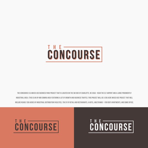 The Concourse - Mixed Use Real Estate Logo Réalisé par Hamza' ART