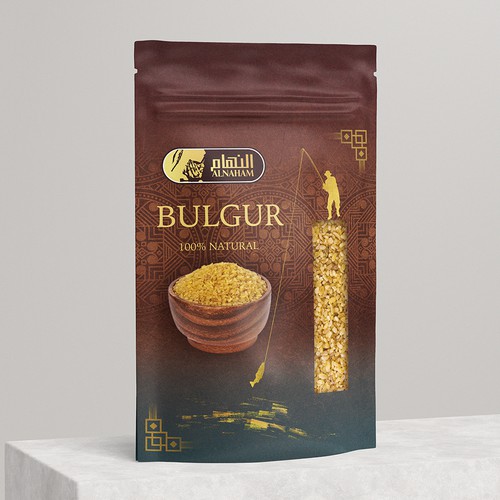 We need 1 eye catching design for grains and beans packaging. Design by PetraS_