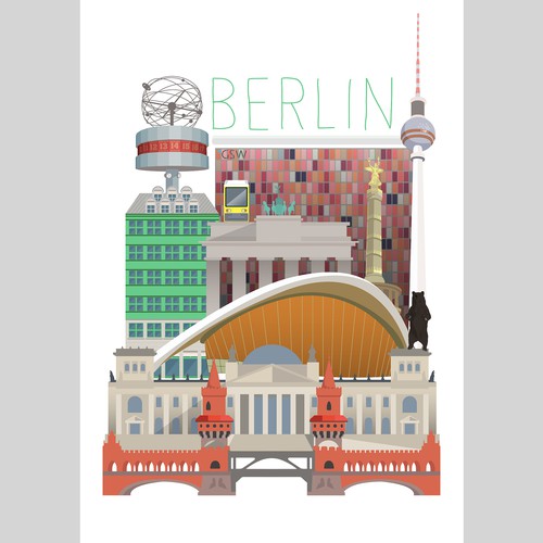 99designs Community Contest: Create a great poster for 99designs' new Berlin office (multiple winners) Design by Fancy Bee