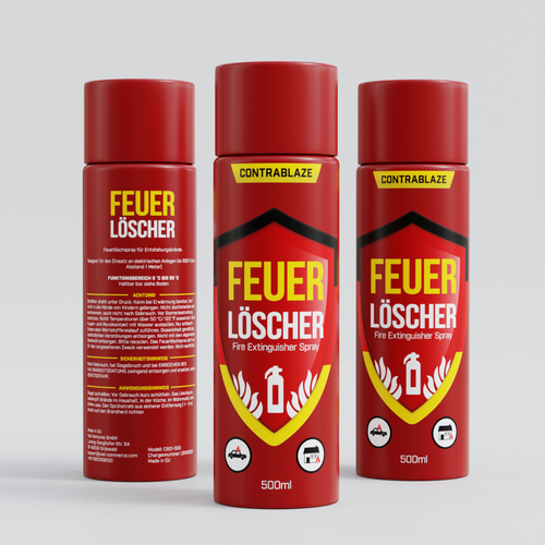 Fire Extinguisher Spray Design Design by podbara