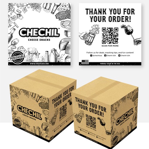 Designs | Chechil Cheese Snacks Shipping Box | Product packaging contest