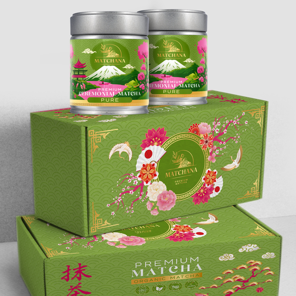 Design by Med™ titled "Matcha Premium Tin Label Designs"