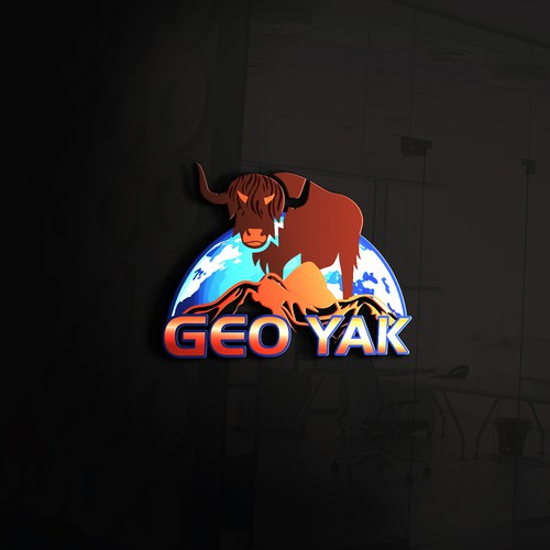 Yak-based logo for tech startup providing geospatial products and services Réalisé par multigraphicz™