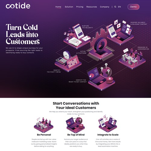 Technology Website Illustration Brilliance Design by thelembique