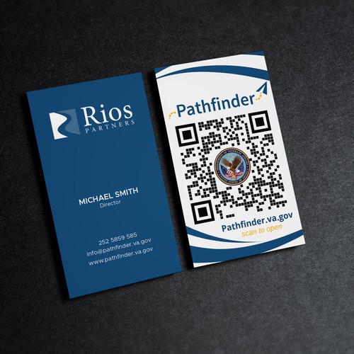 QR Code Handout Card for Veteran Care Innovation Réalisé par conceptu