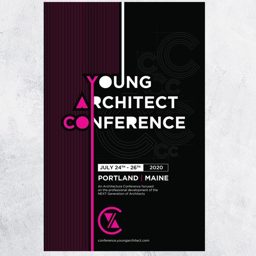 Poster Design for Millennial Architecture Conference Design by _Blue_